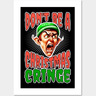 "Don't Be A Cringe" Gen-Z Inspired Christmas Tee Posters and Art